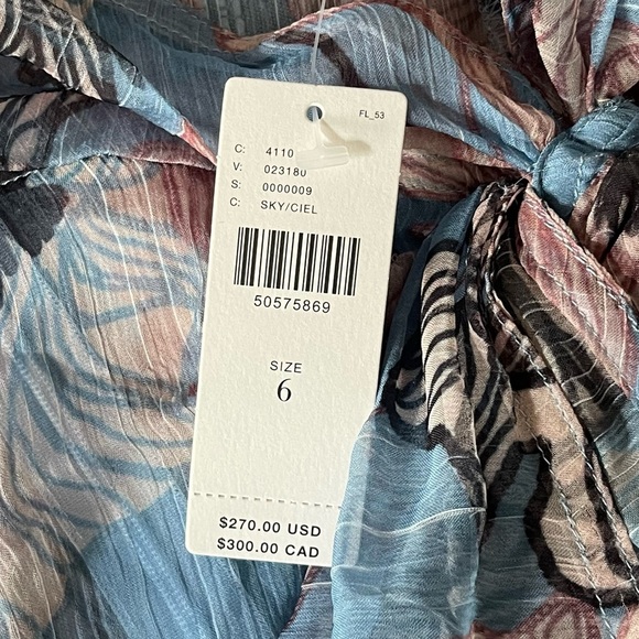 anthropologie BYRON LARS Beauty Mark Pastel Blouse Sz 6 new with tags Chic - Picture 8 of 12